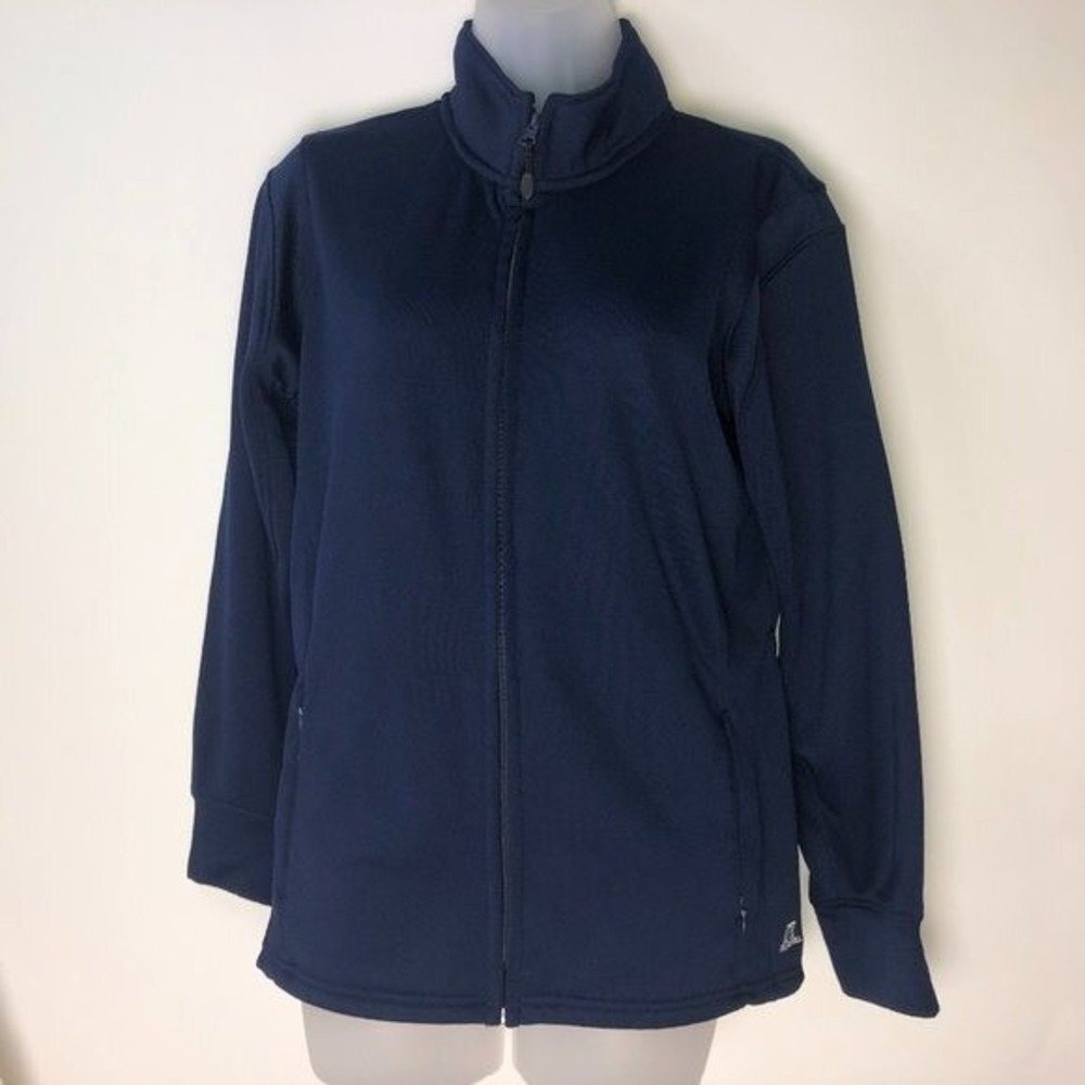 Russell Athletic Dark Blue Track Jacket Full Zip Women's‎ Large Athletic Sporty